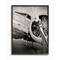 Stupell Industries Old School Vintage Airplane Propeller Black & White Photograph Black Framed Wall Art
